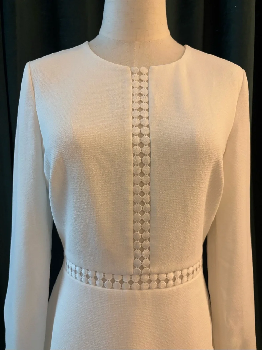 Club Monaco White Long-Sleeve Dress - Picture 2 of 9